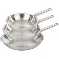 ARCOS Samoa Inox - Set 3 Sartenes Acero Inoxidable (20 / 26 / 30 cm) - Sin Antiadherente - Mango de Inox - Base Inducción - details 0