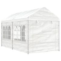 vidaXL Cenador con techo polietileno blanco Dimensiones 2.28 x 2.23 x 2.69 m,  4.46 x 2.28 x 2.69 m,  6.69 x 2.28 x 2.69 m y mas - details 2