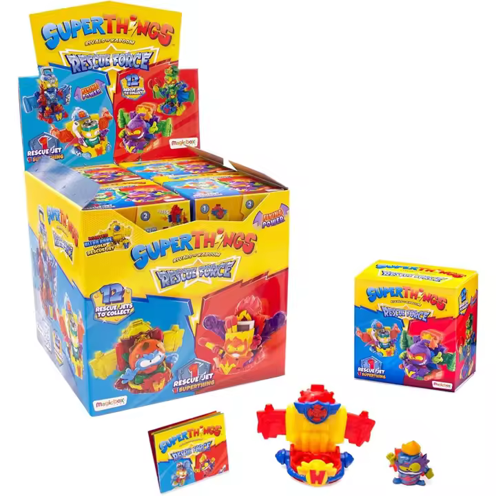 Superthings Serie Rescue Force – Cajita de Vehículos Rescue Jets Con Figura - 1