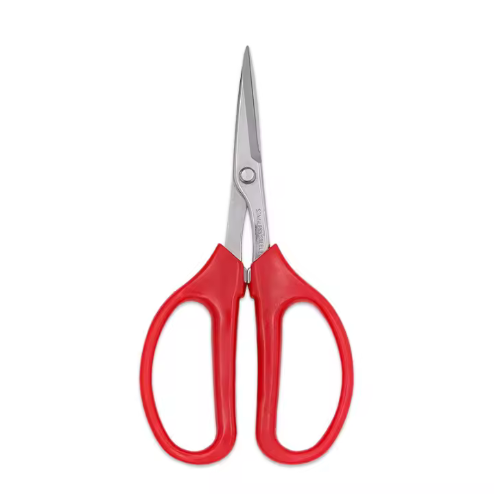 Tijeras De Podar De Acero Inoxidable Para Frutas Y Uvas Con Mango Cómodo De PP Herramientas De Jardinería Para Bonsái Y Flores Rojas - 1