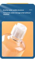 Tazas Para Gatos Con Dispensador De Agua 3 En 1 Diseño De Oreja Tilted Set De Tazas De Alimento Y Agua Con Botella De Agua Para Protección Del Cuello Material Plástico Forma Redondeada - details 4