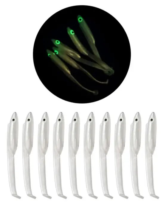 MrLurion Señuelo De Pesca De Sapo Realista 6cm 0.7g 10 Piezas Artificial Plástico T-tail Wobbler Swimbaits Para Pesca En Río Y Lago - 1