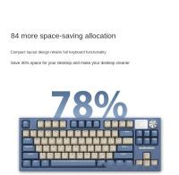Teclado Mecánico con Instalación de Almohadilla Intercambiable al Calor del 75%, Pantalla TFT, Modo Triple, sin varillas/Cableado 4000mAh RGB LED - details 20