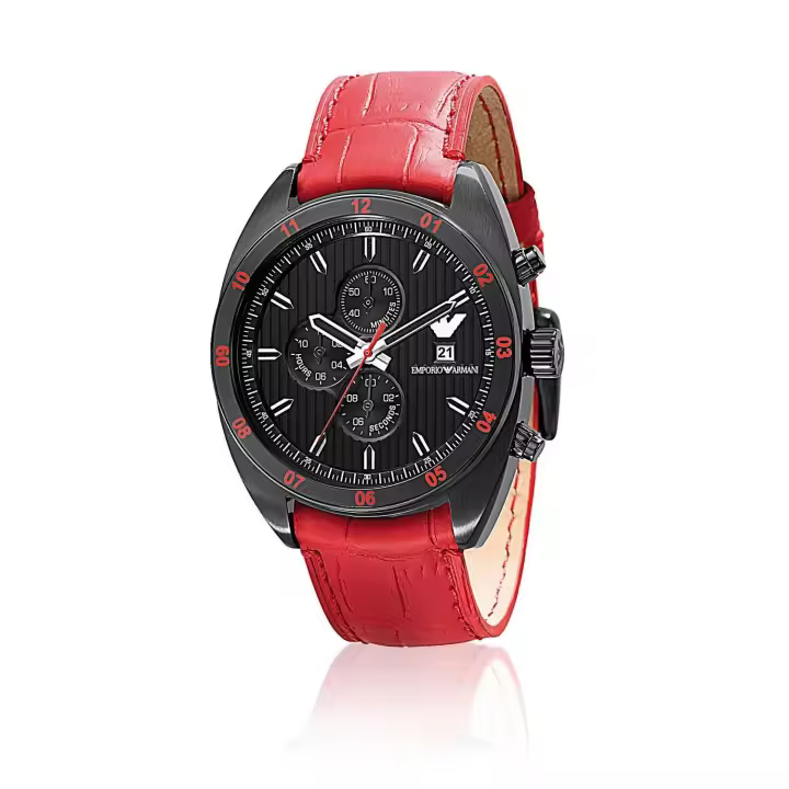 Armani Reloj Hombre AR5918 (44mm) Cuarzo Piel Acero Inoxidable Resistente Agua - 1