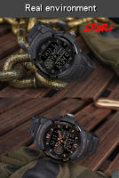 Reloj Deportivo De Pulsera Para Hombre SANDA Estilo Militar G-Style LED Digital Cronógrafo Resistente Al Agua Cuarzo Analógico-Digital Con Alarmas Y Calendario - details 9