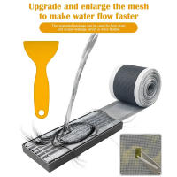 Filtro De Drenaje Para Baño Y Cocina PVC Desechable 5/10M Capturador De Pelo Escobilla De Techo Anti Bloqueo Tamaño 70mm*5m/70mm*10m - details 12