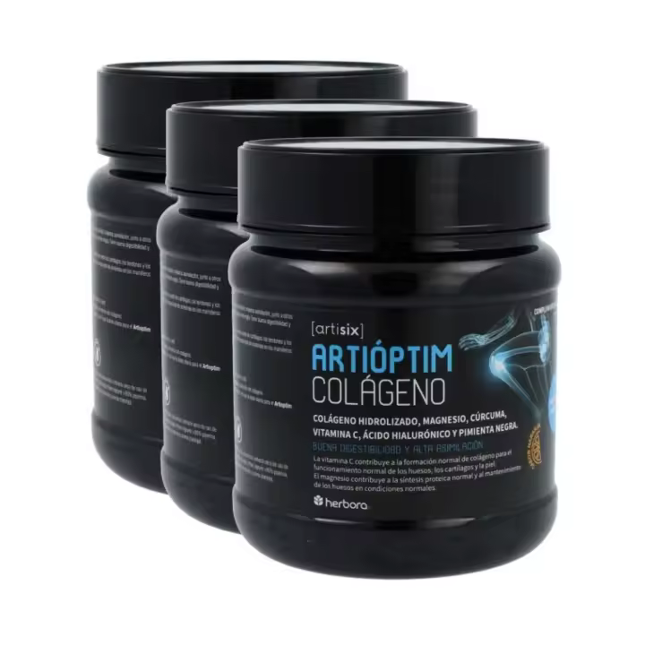 Herbora Pack 3 Botes Artioptim Colágeno 350 gramos - 1