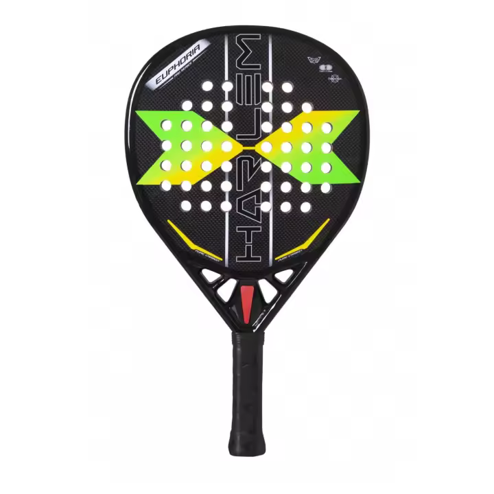 HARLEM PADEL Euphoria Green – Potencia y diseño vibrante en negro/verde. Tecnología de absorción de impactos para golpes más estables. Equilibrio perfecto para jugadores avanzados. - 1