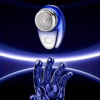 1pc Afeitadora Eléctrica Mini Para Hombres Compacta Y Portátil Para Viajes Recargable Plástico Uso En Rostro - details 1
