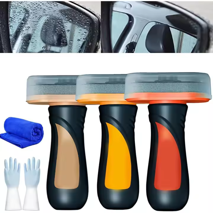 Pizarra para limpiar vidrios Louisx, pulir vidrios con ratón, revestimiento para parabrisas, pizarra universal para limpiar vidrios, apta para todo tipo de superficies de vidrio (3 unidades) - 1
