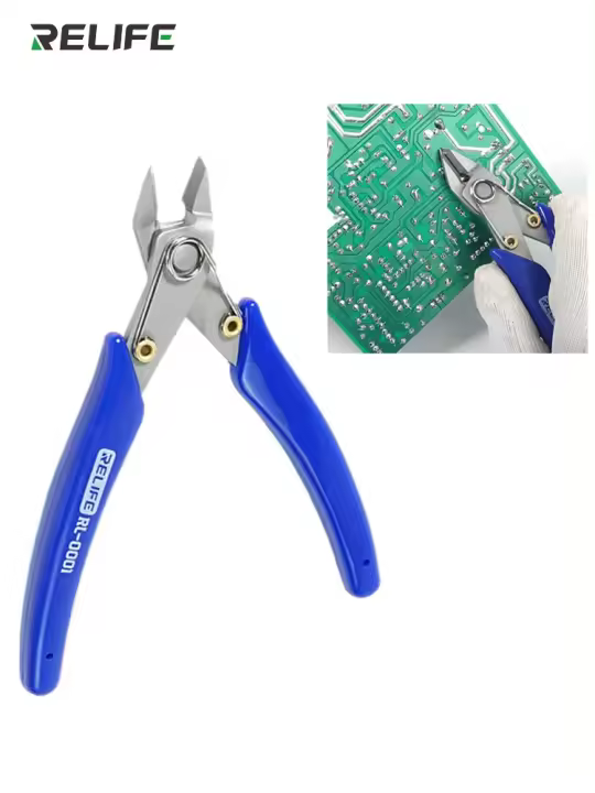 RELIFE RL-0001 Aretes Diagonales De Alta Dureza Y Precisión Para Corte De Alambre Electrónico Y Reparación De Teléfonos Móviles Corta Cables - 1