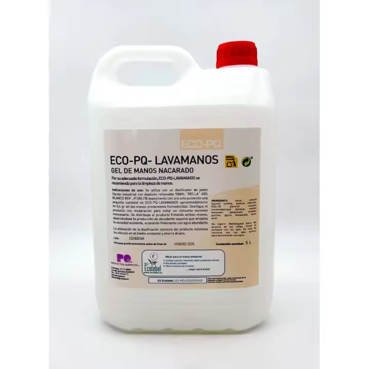 ECO-PQ LAVAMANOS - Gel Jabón de manos ecológico (Envase: 5 Litros) - 1