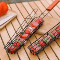Cesta De Barbacoa Portátil De Acero Inoxidable Y Antideslizante Para Asador Herramientas De Barbecue Para Carne Y Hamburguesas - details 15
