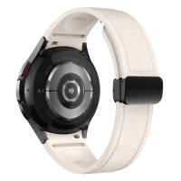 Correa De Cuero Genuino Y Silicona Para Samsung Galaxy Watch 7 6 5 44mm 40mm 20 Bracelet Galaxy Watch 6 4 Classic 47mm 46mm 43mm 42mm Unisex - details 8