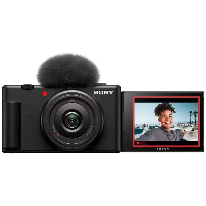 Sony - Cámara vlog ZV-1F con lente ultra gran angular de 20 mm, sensor CMOS de 1.0 tipo y grabación 4K para creadores de contenido - 1