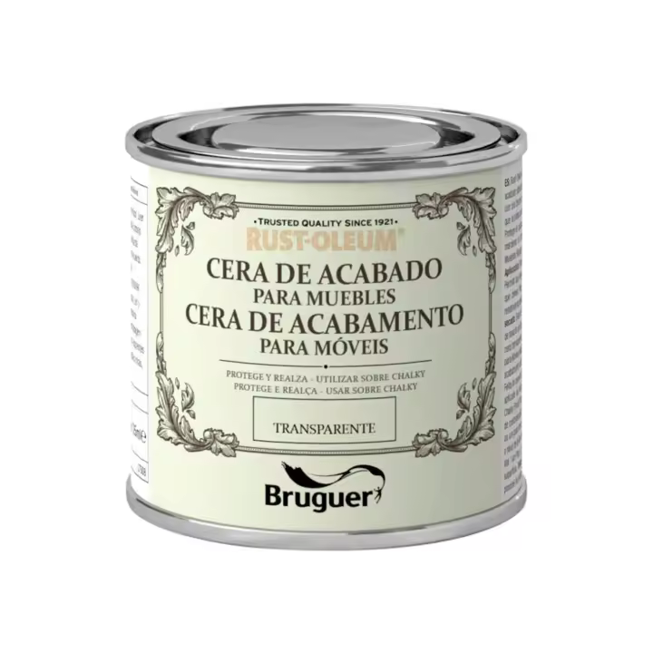 Rust-Oleum Chalky Finish Cera para Muebles Transparente 0,125L BRUGUER - 1