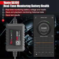 Vgate BA100 Prueba De Batería De Coche Nueva 2023 Monitor 12V Bluetooth 4.0 Asistente De Batería Compatible Con iOS & Android Herramienta De Auxiliar De Batería - details 4