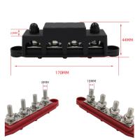 Bloque De Distribución De Energía Marítima 12V 250A Con 4 Postes Terminal De Cobre Para Automóvil M8 M10 Barra De Terminal - details 10