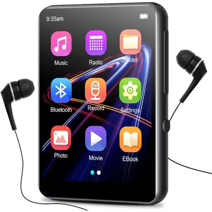 Reproductor MP3 Portátil Con Pantalla Táctil Y Altavoz 32GB BT 5.0 Fidelidad Alta Calidad Sin Perdida Soporte Hasta 128GB TF - 1