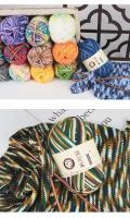 Yogur Cotton Cinco Hilo Gradual Cambio Sección Teñido Color Bebé Lana Medio Grueso Tejido a Mano Ganchillo Muñeca Zapatos Tejidos Para Adultos - details 7