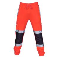 Pantalones De Seguridad Para Hombre Uniforme De Trabajo Con Rayas Reflectantes Pantalones Deportivos Sueltos Con Parches Workwear - details 4