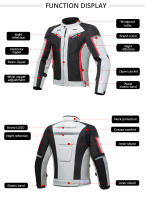 Chaqueta De Motocicleta Impermeable Para Hombre Con Protección Desmontable Negro Beige Tallas M a 3XL Moto Racing Motocross - details 9