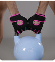 Guantes De Fitness Para Hombre Y Mujer Mitad De La Mano Antideslizantes Transpirables Para Ciclismo Y Levantamiento De Pesas Absorbedores De Impacto - details 5