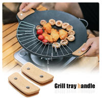 Manija De Barbacoa De Madera Antiaderente Y Resistente Al Calor Para Sartén De Barbacoa Y Plancha Camping Al Aire Libre - details 5