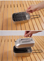 Pequeño Sartén De Camping Portátil Para Exterior Mini Grill Pan BBQ Plato De Hornear Para Viajes Y Paseos Al Aire Libre - details 6