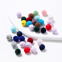 30Pcs Bolas De Terciopelo Acrílico Colorido 8/10mm Para DIY Joyería Collar Pulsera Pendientes Accesorios De Manualidades - details 4