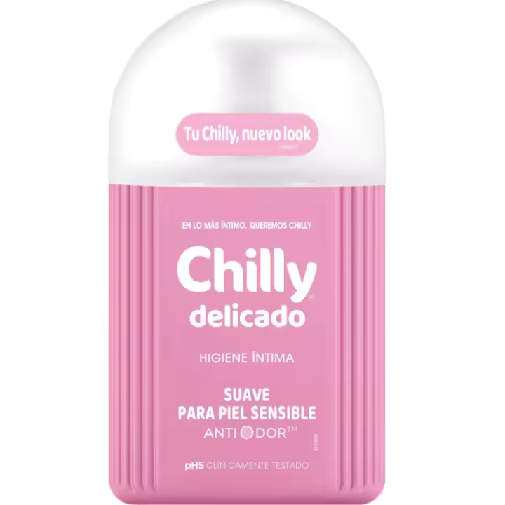 Somatoline Gel íntimo Chilly Delicado Rosa 250Ml - Higiene íntima para Pieles y Mucosas Sensibles - 1