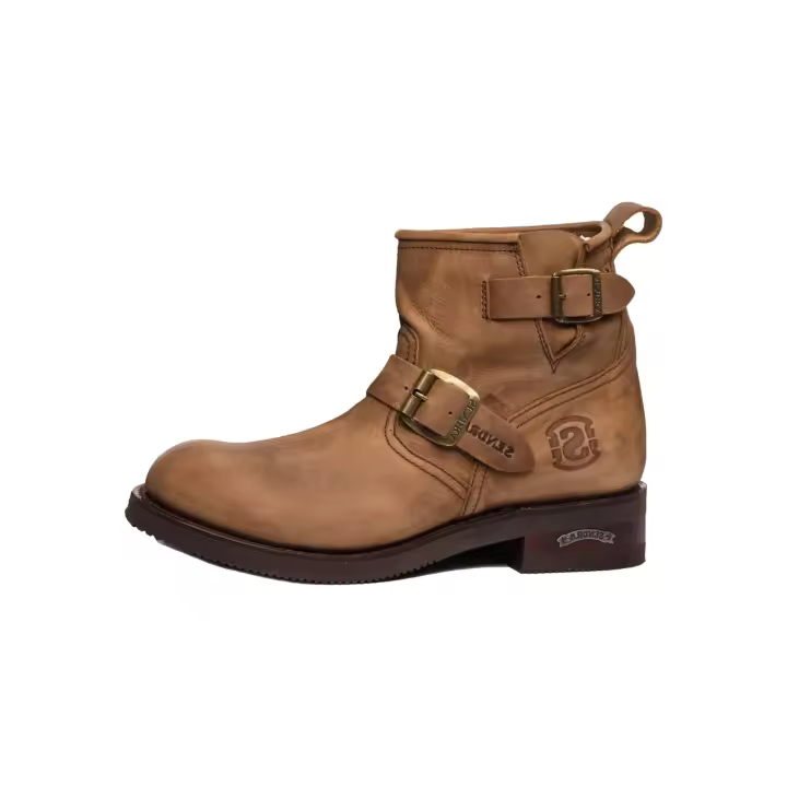 Botines Biker SENDRA 2976 Sprinter Tang Lavado Color Marrón - 1