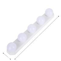 Luz De Espejo De Maquillaje LED Ajustable Con 5 Bombillas Y 3 Modos De Color USB Instalación Adhesiva Para Baño Y Dormitorio - details 6