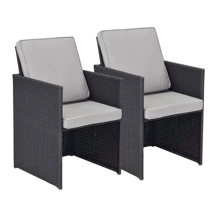 Lote de 2 sillones Chicago -"Atlanta" -Nero - 1