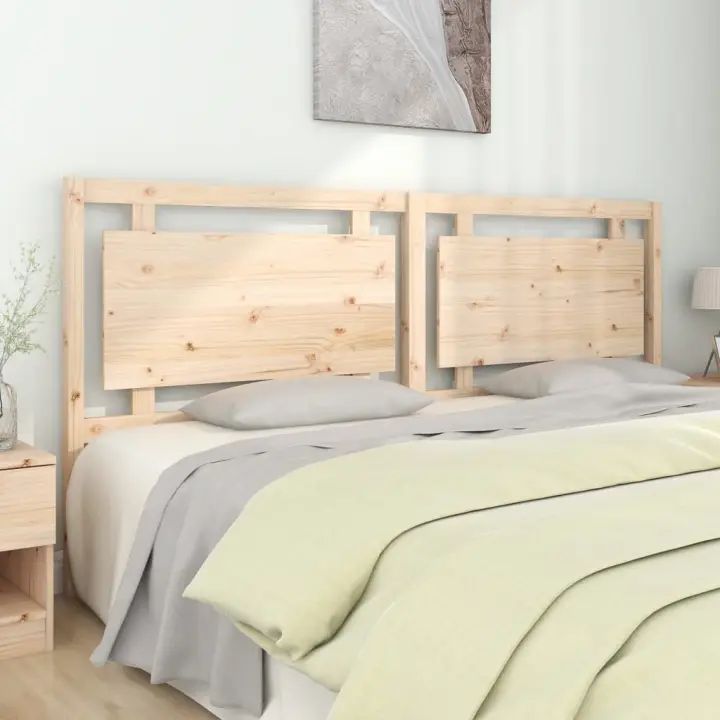vidaXL Cabecero de cama madera maciza de pino 205,5x4x100 cm - 1