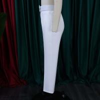 Elegantes Pantalones De Oficina Para Mujer Cintura Alta Con Cinturón Estilo Lady De Negocios Moda Trabajo Pantalones Rectos De Talla Fija Para Todas Las Estaciones - details 22