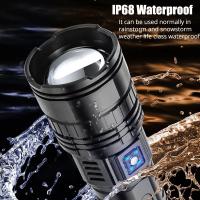 Linterna LED Potente 1000W Recargable Tipo-C 15000mah Para Camping Lanterna De Zoom 9000M Con Salida De Luz De Punto Fijo Resistente Al Agua Y Choque - details 12
