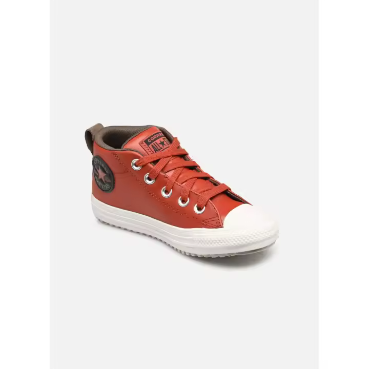 Zapatillas Converse para niñas Chuck Taylor All Star Street Boot - Sneakers unisex para niños color Naranja/Negro (Rugged Orange/Black) de cuero - 1