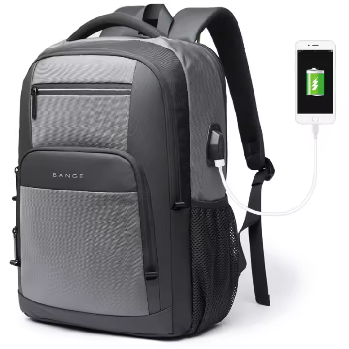 Bange Buzo De Negocios Y Deportivo Para Hombres Bolsa De Laptop Con Estilo Táctico Mochila De Viaje Con Múltiples Compartimentos Material Oxford Y Poliéster - 1