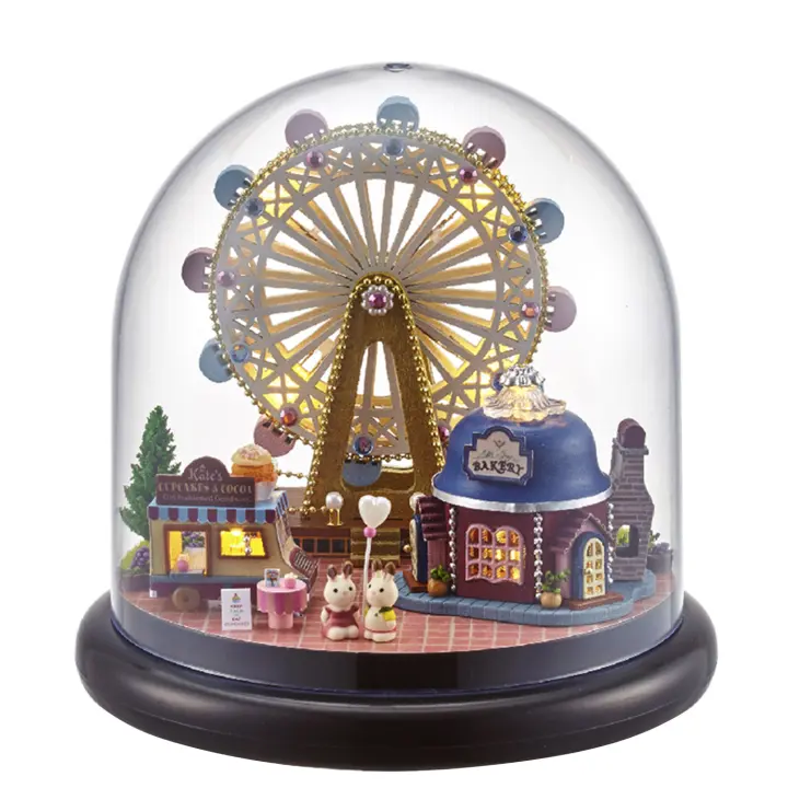 DAM. Maqueta miniatura 3D noria happy 14x14x13,7 cm. 14x14x14cm. - 1