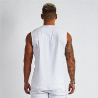 Camiseta Sin Mangas De Algodón Transpirable Para Hombre Verano Deporte Fitness Musculación Running Gimnasio V-neck - details 7