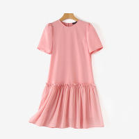 Vestido Midi Sólido Para Mujer ZANZEA Elegante Con Costuras En Plecas Cuello Redondo Estilo Vintage Casual Y De Fiesta Vestido De Verano - details 4