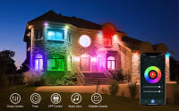 Luz De Techo Revestida Inteligente LED 6 Pulgadas 10W 1050 LM Luz Natural 5000K RGB Dimmable Por Alexa Y APP 16 Millones De Colores - details 4