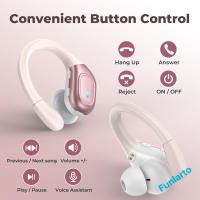 Auriculares Bluetooth 5.3 Deportivos Con Mango IPX7 Impermeables Wireless 75 Hrs Pantalla LED Botones Físicos Para Videojuegos Y Oficina - details 10