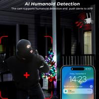 Cámara IP PTZ 8MP 4K WIFI Exterior Inalámbrica Con Vigilancia Nocturna Y Seguridad Inteligente ICSEE Para Hogar Y Negocios - details 5
