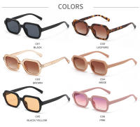 Gafas De Sol Cuadradas Pequeñas Para Ciclismo Moda Mujer Marca Tendencia Amarillas Vintage Protección UV400 Material Poliáctileno - details 2