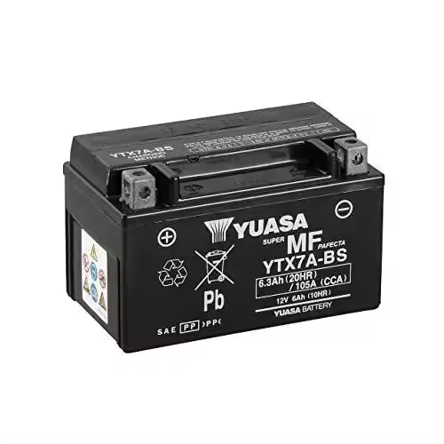 Baterías Yuasa YTZ y YTX, no requieren mantenimiento, color negro - 1