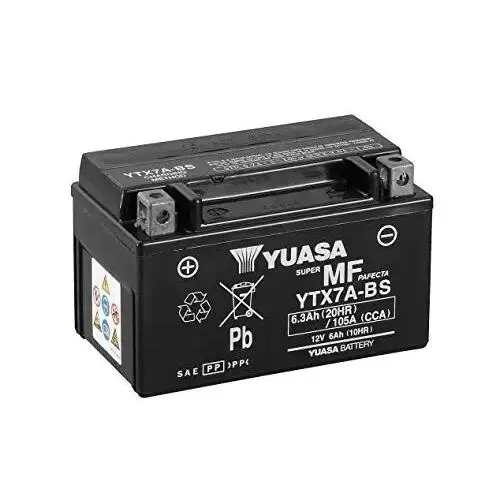 Baterías Yuasa YTZ y YTX, no requieren mantenimiento, color negro - 1