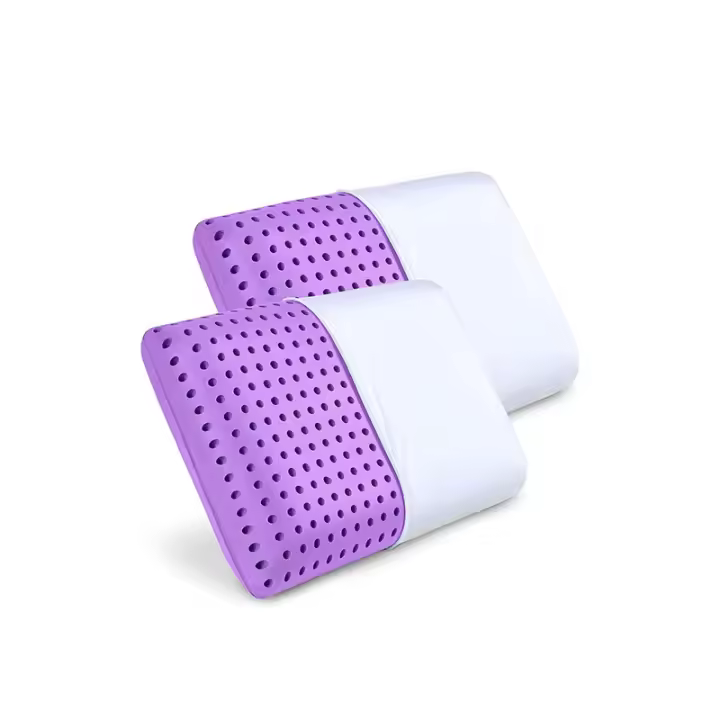 Almohada De Memoria Con Lavanda Para Dormir Almohada Refrescante Con Soporte Para El Cuello Y Los Hombros Infundida Con Aceite Esencial De Lavanda - 1