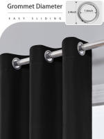 Cortina De Blackout Con Acabado Aislante a Prueba De Luz Para Decoración Del Hogar Ideal Para Sala De Estar Dormitorio Cocina Baño Material De Poliéster Moderno Estilo Sin Cierre Inteligente - details 14